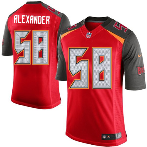 Youth Elite Kwon Alexander Nike Jersey Red Home - #58 NFL Tampa Bay Buccaneers